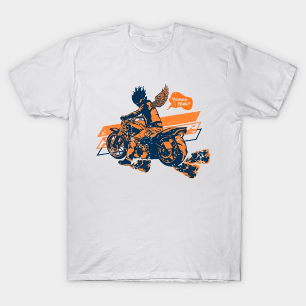 WANNA RIDE T-Shirt by Tee Trends